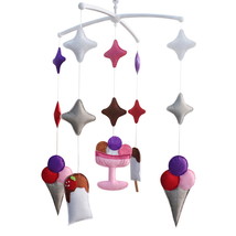 Baby Crib Mobile Infant Room Hanging Toy Nursery Bed Decor Baby Girls Musical Mo - £64.93 GBP