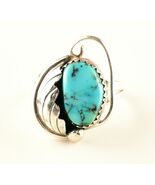 *Sterling Silver Natural Turquoise Ring Size 7.5 - $69.22 CAD