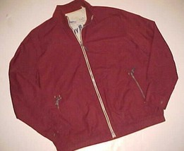 Tommy Bahama Sailing Sailboat Vintage Men Maroon Full Zipper Polyester J... - $44.50