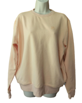 Fila Sweatshirt Women&#39;s Size Medium Light Orange Side Slit Pockets - £15.95 GBP