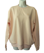 Fila Sweatshirt Women's Size Medium Light Orange Side Slit Pockets - $20.00