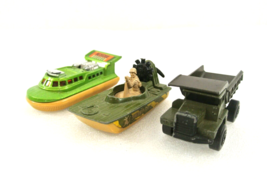 Lesney Matchbox Swamp Rat Hovercraft Superfast Dump Truck Loose Lot of 3 - £18.64 GBP