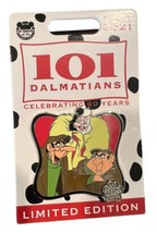 2021 Disney Pin 101 Dalmatians Celebrating 60 Years Cruella LE 4000 Disn... - $23.36