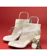Vintage Christian Dior Buckle Lace Up Leather Booties US 9.5 Rare - $5,742.00