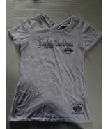 Harley-Davidson Women&#39;s T-shirt - White - XL Cross Back Neckline - £19.67 GBP