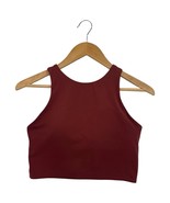 Athleta Top Womens Small Pink Mauve Cropped Workout Top Racerback Padded... - $33.83 CAD
