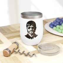 Chill Out with Ringo Starr Wine Tumbler: Stainless Steel, Insulated, Custom Engr - £21.53 GBP