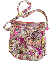 vera bradley crossbody tote bag purse adjustable strap Quilted Floral Di... - $15.71