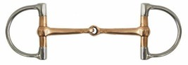 English Saddle Horse Stainless Steel D Ring Snaffle Bit 5&quot; Copper Mouth ... - $24.80