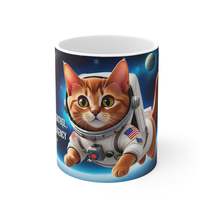 Cat Breeds in Space - Abyssinian Breed - Ceramic Mug 11oz - £14.10 GBP