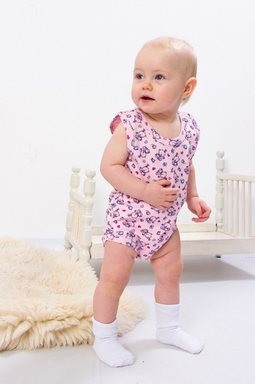 Bodysuit (infant girls), Summer,  Nosi svoe 9549-016-1-5 (rozhevyj) - $12.49+
