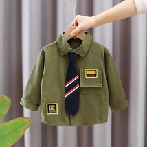 New Spring Autumn Fashion Baby Boys Clothes Children Solid Shirt  Casual... - £44.59 GBP