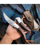 Exquisite 75 Layer Forged Damascus Steel Collectible Pocket Folding Knife - $156.42