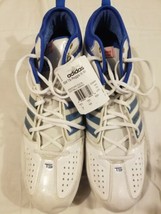 Rare Adidas Sample TS Reggie III Mi White Football Cleats Bush Signature... - £34.69 GBP