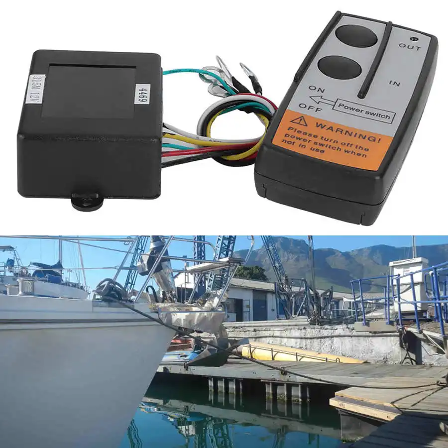Anchor Remote Windlass Wireless Switch Trim Controller Marine Boat Accessory - £18.28 GBP