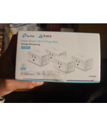 TP-Link Kasa Smart Wi-Fi Plug Slim Energy Monitoring 4-Pack EP25P4 - £22.68 GBP