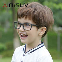 AIMISUV - Original Square Kids Glasses Frame Fashion Silicone Flexible O... - £55.82 GBP