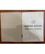 Old Vintage Serbia Army military service Document 1927 - $18.65