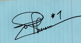 Joe Theisman autograph notecard - £2.35 GBP