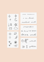 Nip Sealed Inked By Dani Temporary Tattoos Colored Cuties - £6.93 GBP