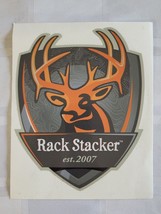 RACK STACKERS STICKER DECAL ADVERTISING HUNTING HUNTER DEER BUCK BOW - $15.99