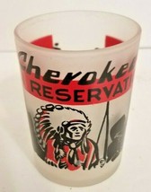 Vintage North Carolina Cherokee Reservation Souvenir Hazel Atlas Glass - £10.63 GBP