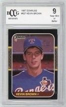 Kevin Brown 1987 Donruss Rookie Card RC #627 BGS BCCG 10 Rangers - £7.83 GBP