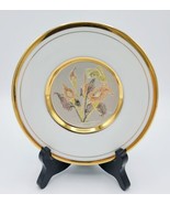 Vintage Art Of Chokin 24k Border Porcelain Butterfly &amp; Calla Lilies 6.25... - £7.90 GBP