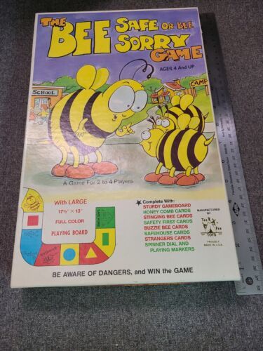 The Bee Safe or Bee Sorry Vintage 1988 Board Game HTF  100% COMPLETE - $13.77