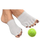 MojaSports Gel-Lined Toe Alignment Comfy Socks (1 Pair Socks &amp; 1 Green H... - $33.88 CAD