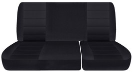 Fits 2001-2003 Ford F150 Truck black Rear seat covers solid top 40/60 bottom - £48.65 GBP