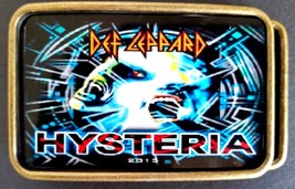 DEF LEPPARD &quot; HYSTERIA &quot; Rock Group  Epoxy PHOTO MUSIC BELT BUCKLE NEW! - $20.25 CAD