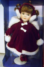 Dan Dee Soft Expressions Genuine Porcelain Christmas Doll  Metal Stand &amp;... - £15.98 GBP