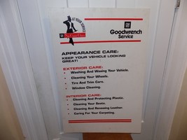 Vintage General Motors Goodwrench Service Appearance Care Store Plastic ... - $54.45