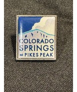 Colorado Springs Pikes Peak Travel Souvenir Pin – Retro Mountain Design - $184.80 MXN