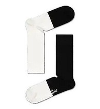 Happy Socks Blanco y Negro Unisex Algodón Premium Calcetines 1 Par Talla... - $22.82