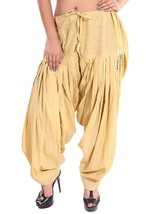 Beautiful Women&#39;s Cotton Patiala Salwar Pants Regular Fit Salwar Pajamas Beige - £13.77 GBP