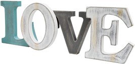 Wood Love Sign Decorative Cutout Word Sign Wall Decor Wooden Tabletop Word Sign - £16.80 GBP