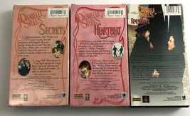 Danielle Steel&#39;s Remembrance (VHS) Heartbeat (VHS) Secrets (VHS) 3 Tapes - £18.64 GBP