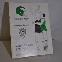 Philadelphia Eagles v Birdsboro Jaycees Autographed Program - £118.68 GBP