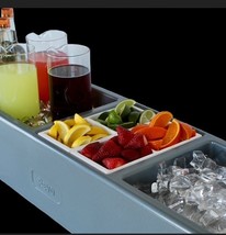 PARTY BARGE GRAY COOLER BARGE PARTY DRINKS DISPLAY MOBILE BARTENDING BAR... - $296.01