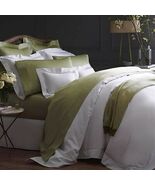 Sferra Giotto Green King Sheet Set 4PC Egyptian Cotton Sateen 590TC Ital... - $741.00