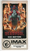 2016 Imax Deadpool Commemorative Ticket Ryan Reynolds - £38.75 GBP