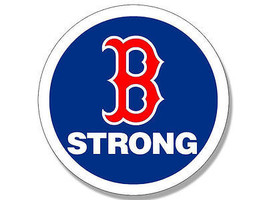 4&quot; Boston Strong Marathon Run Tribute Red Socks Car Sticker Decal Usa Made - £15.28 GBP