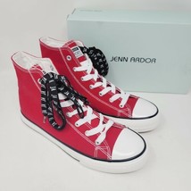 Jenn Ardor JA Sport Women&#39;s Red Canvas High Top Sneakers Size 9.5 M - £21.78 GBP