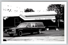 New Jersey RPPC Land &amp; Sea at IV Restaurant Funeral Hearse Parked Postcard B24 - £39.78 GBP