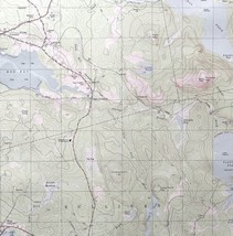 Map Sullivan Island Maine 1982 Topographic Geo Survey 1:24000 27 x 22&quot; TOPO9 - $44.99