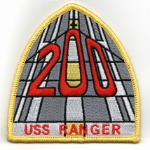 Iceman Uss Ranger CV-61 200 Double Centurion Embroidered Jacket Patch - £27.64 GBP