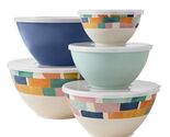 Member's Mark ~ Ten (10) Piece Nesting Bowl Set ~ Melamine ~ COLOR BLOCK - $60.00