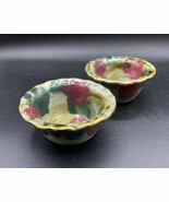 DK Clay 1996 Trinket Dish Salsa Dipping Sauce Bowl Pottery Drip Glaze Lo... - $677.21 MXN